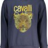 CAVALLI CLASS BLUE ZIPLESS SWEATSHIRT