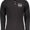 LA MARTINA BLACK LONG SLEEVE POLO SHIRT