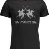 LA MARTINA ФУТБОЛКА ЧЕРНАЯ