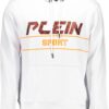PLEIN SPORT SWEATSHIRT WITHOUT ZIP WHITE