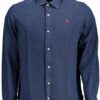 U.S. POLO SHIRT LONG SLEEVE BLUE