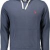 U.S. POLO BLUE SWEATSHIRT WITH ZIP