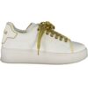 GAELLE PARIS WHITE SPORTS SHOES