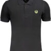 GIAN MARCO VENTURI BLACK POLO SHIRT