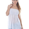 WOMEN'S WHITE BLUSHARD TOP